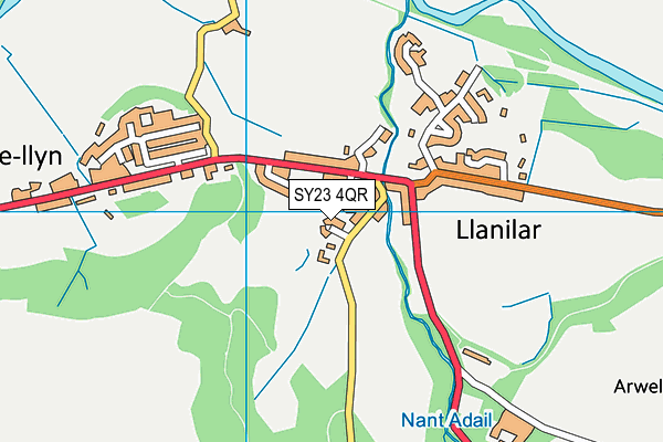 SY23 4QR map - OS VectorMap District (Ordnance Survey) SY23 4QR map - OS VectorMap District (Ordnance Survey)