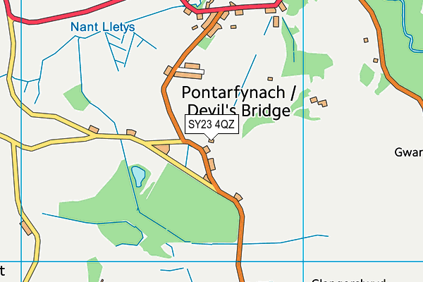 SY23 4QZ map - OS VectorMap District (Ordnance Survey) SY23 4QZ map - OS VectorMap District (Ordnance Survey)