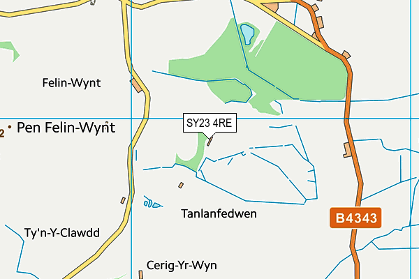 SY23 4RE map - OS VectorMap District (Ordnance Survey) SY23 4RE map - OS VectorMap District (Ordnance Survey)
