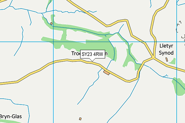SY23 4RW map - OS VectorMap District (Ordnance Survey) SY23 4RW map - OS VectorMap District (Ordnance Survey)