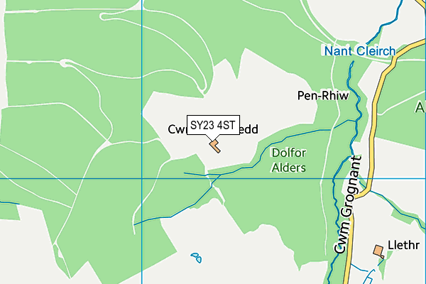 SY23 4ST map - OS VectorMap District (Ordnance Survey) SY23 4ST map - OS VectorMap District (Ordnance Survey)