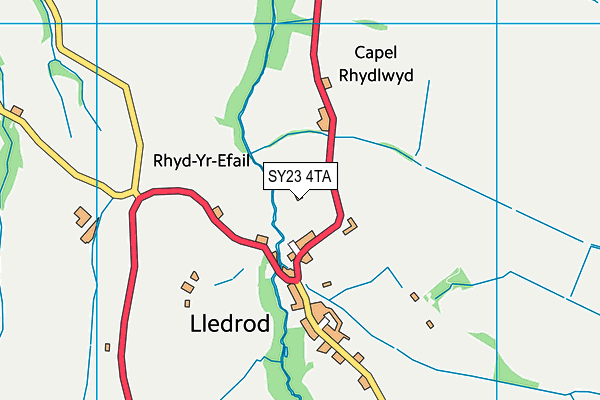 SY23 4TA map - OS VectorMap District (Ordnance Survey) SY23 4TA map - OS VectorMap District (Ordnance Survey)