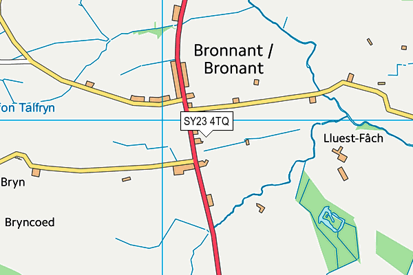 SY23 4TQ map - OS VectorMap District (Ordnance Survey) SY23 4TQ map - OS VectorMap District (Ordnance Survey)