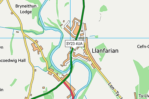 SY23 4UA map - OS VectorMap District (Ordnance Survey) SY23 4UA map - OS VectorMap District (Ordnance Survey)