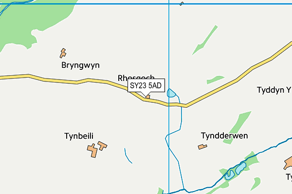 SY23 5AD map - OS VectorMap District (Ordnance Survey) SY23 5AD map - OS VectorMap District (Ordnance Survey)