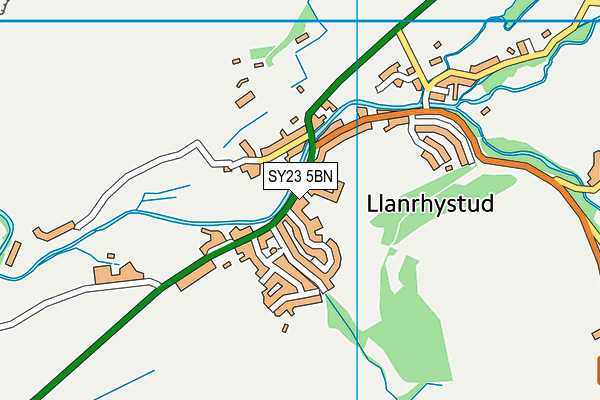 SY23 5BN map - OS VectorMap District (Ordnance Survey) SY23 5BN map - OS VectorMap District (Ordnance Survey)
