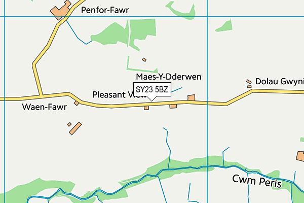 SY23 5BZ map - OS VectorMap District (Ordnance Survey) SY23 5BZ map - OS VectorMap District (Ordnance Survey)
