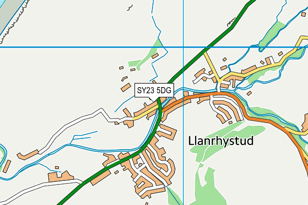 SY23 5DG map - OS VectorMap District (Ordnance Survey) SY23 5DG map - OS VectorMap District (Ordnance Survey)