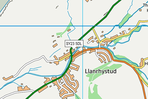 SY23 5DL map - OS VectorMap District (Ordnance Survey) SY23 5DL map - OS VectorMap District (Ordnance Survey)