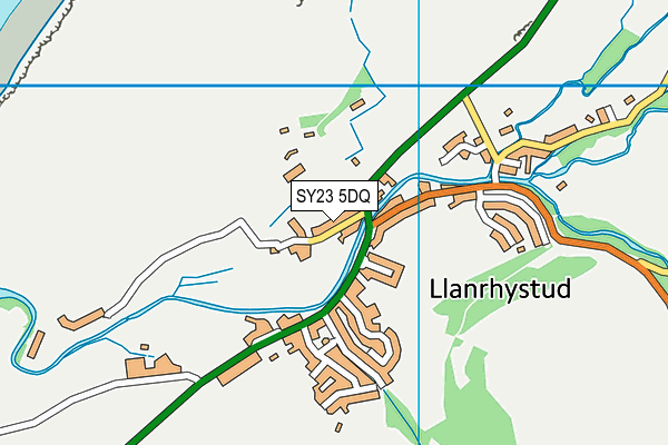 SY23 5DQ map - OS VectorMap District (Ordnance Survey)