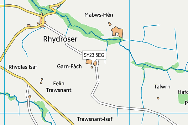 SY23 5EG map - OS VectorMap District (Ordnance Survey) SY23 5EG map - OS VectorMap District (Ordnance Survey)
