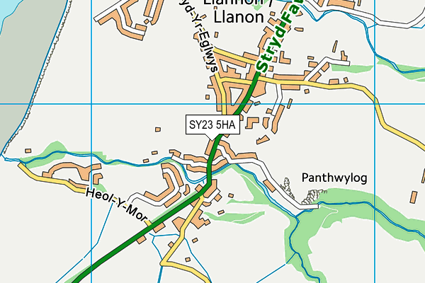 SY23 5HA map - OS VectorMap District (Ordnance Survey) SY23 5HA map - OS VectorMap District (Ordnance Survey)