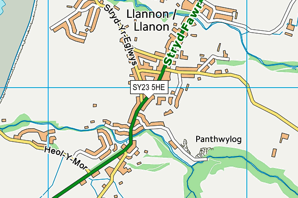 SY23 5HE map - OS VectorMap District (Ordnance Survey) SY23 5HE map - OS VectorMap District (Ordnance Survey)