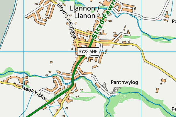 SY23 5HF map - OS VectorMap District (Ordnance Survey) SY23 5HF map - OS VectorMap District (Ordnance Survey)