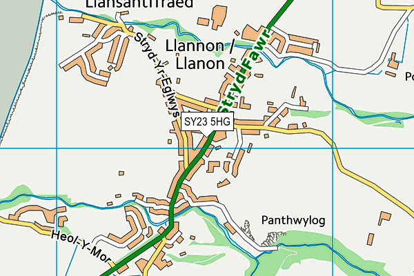 SY23 5HG map - OS VectorMap District (Ordnance Survey)