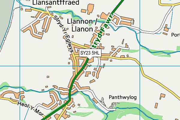 SY23 5HL map - OS VectorMap District (Ordnance Survey) SY23 5HL map - OS VectorMap District (Ordnance Survey)