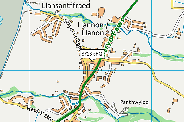 SY23 5HQ map - OS VectorMap District (Ordnance Survey) SY23 5HQ map - OS VectorMap District (Ordnance Survey)