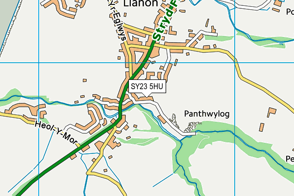 SY23 5HU map - OS VectorMap District (Ordnance Survey)