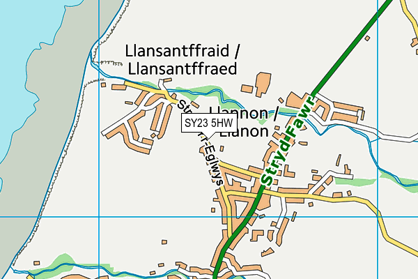 SY23 5HW map - OS VectorMap District (Ordnance Survey)