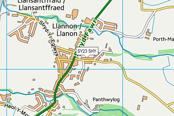 SY23 5HY map - OS VectorMap District (Ordnance Survey) SY23 5HY map - OS VectorMap District (Ordnance Survey)