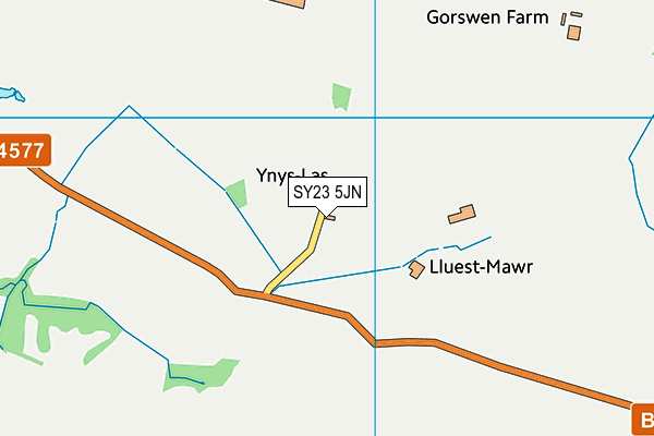 SY23 5JN map - OS VectorMap District (Ordnance Survey) SY23 5JN map - OS VectorMap District (Ordnance Survey)
