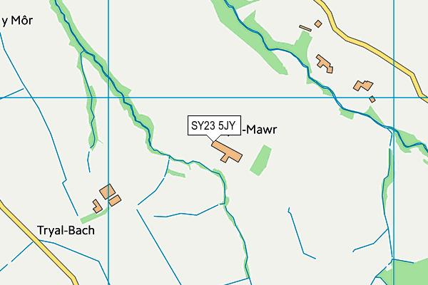 SY23 5JY map - OS VectorMap District (Ordnance Survey) SY23 5JY map - OS VectorMap District (Ordnance Survey)