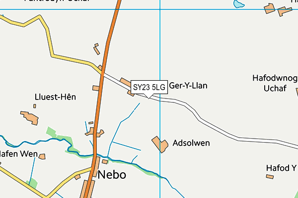 SY23 5LG map - OS VectorMap District (Ordnance Survey) SY23 5LG map - OS VectorMap District (Ordnance Survey)