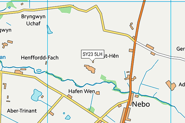 SY23 5LH map - OS VectorMap District (Ordnance Survey) SY23 5LH map - OS VectorMap District (Ordnance Survey)