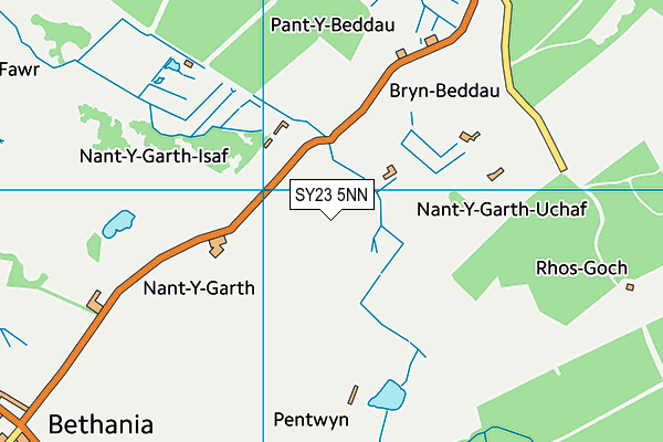 SY23 5NN map - OS VectorMap District (Ordnance Survey) SY23 5NN map - OS VectorMap District (Ordnance Survey)