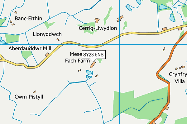 SY23 5NS map - OS VectorMap District (Ordnance Survey) SY23 5NS map - OS VectorMap District (Ordnance Survey)