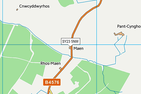 SY23 5NW map - OS VectorMap District (Ordnance Survey) SY23 5NW map - OS VectorMap District (Ordnance Survey)