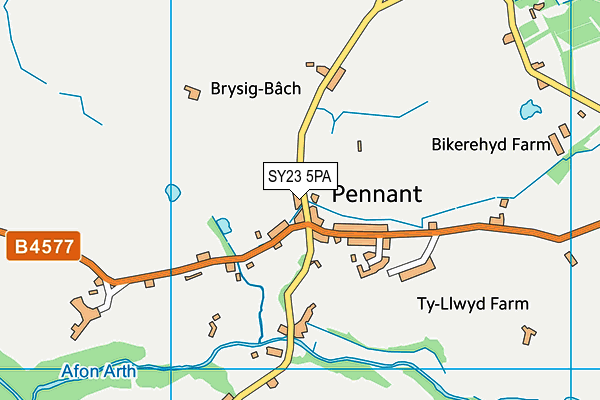 SY23 5PA map - OS VectorMap District (Ordnance Survey) SY23 5PA map - OS VectorMap District (Ordnance Survey)