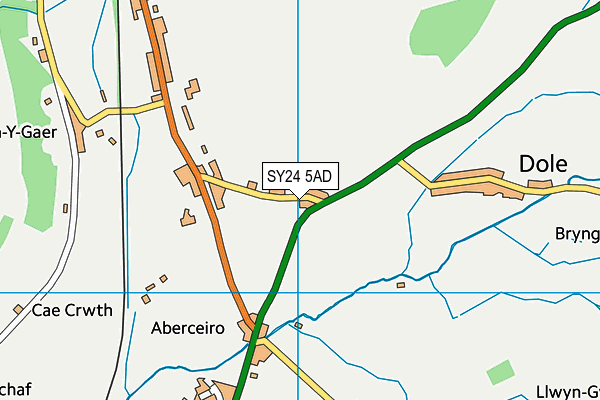 SY24 5AD map - OS VectorMap District (Ordnance Survey) SY24 5AD map - OS VectorMap District (Ordnance Survey)