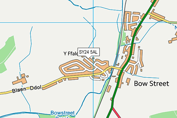 SY24 5AL map - OS VectorMap District (Ordnance Survey) SY24 5AL map - OS VectorMap District (Ordnance Survey)