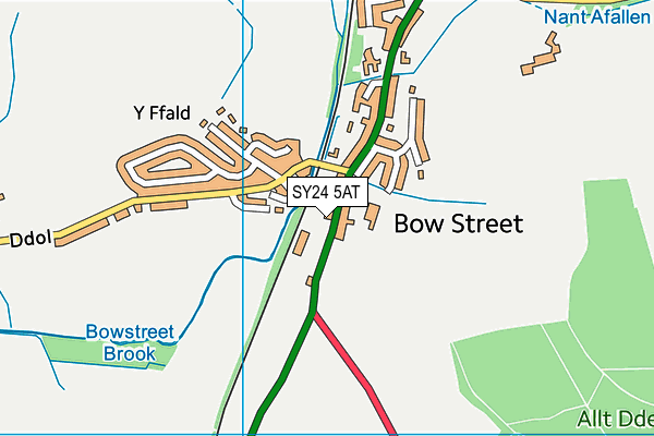SY24 5AT map - OS VectorMap District (Ordnance Survey) SY24 5AT map - OS VectorMap District (Ordnance Survey)