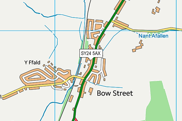 SY24 5AX map - OS VectorMap District (Ordnance Survey) SY24 5AX map - OS VectorMap District (Ordnance Survey)