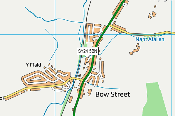 SY24 5BN map - OS VectorMap District (Ordnance Survey) SY24 5BN map - OS VectorMap District (Ordnance Survey)