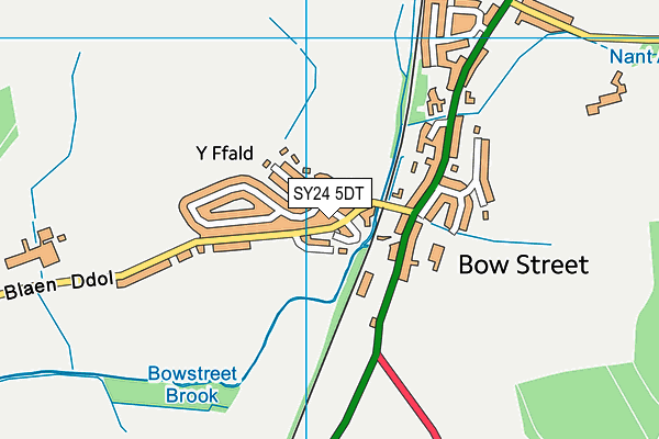 SY24 5DT map - OS VectorMap District (Ordnance Survey) SY24 5DT map - OS VectorMap District (Ordnance Survey)