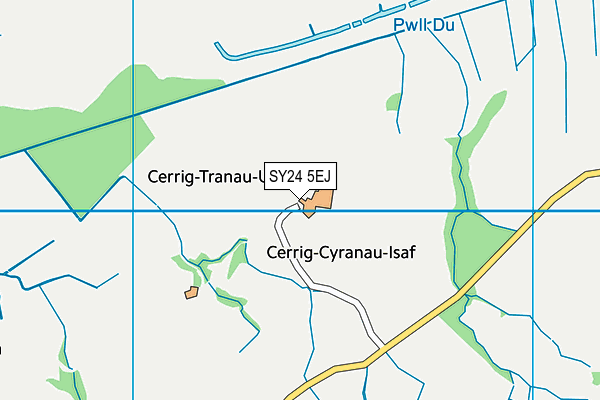 SY24 5EJ map - OS VectorMap District (Ordnance Survey) SY24 5EJ map - OS VectorMap District (Ordnance Survey)