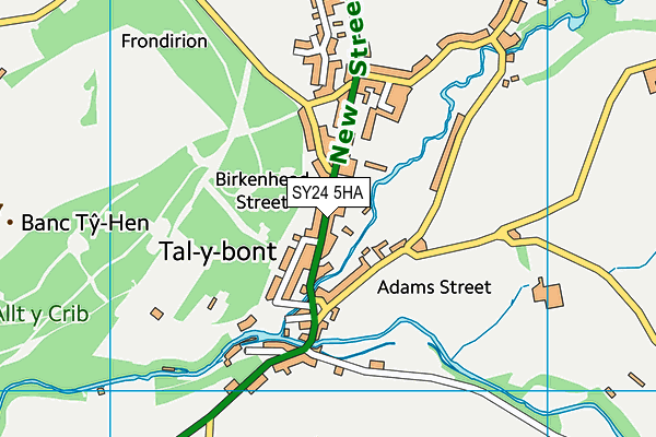 SY24 5HA map - OS VectorMap District (Ordnance Survey) SY24 5HA map - OS VectorMap District (Ordnance Survey)