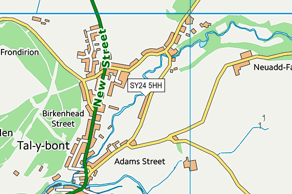SY24 5HH map - OS VectorMap District (Ordnance Survey) SY24 5HH map - OS VectorMap District (Ordnance Survey)