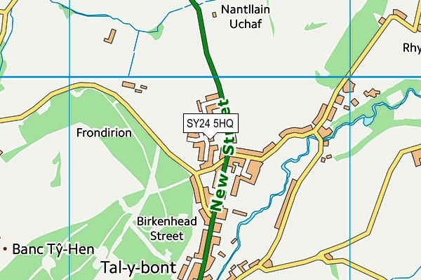 SY24 5HQ map - OS VectorMap District (Ordnance Survey) SY24 5HQ map - OS VectorMap District (Ordnance Survey)