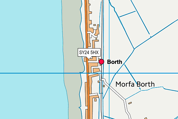 SY24 5HX map - OS VectorMap District (Ordnance Survey) SY24 5HX map - OS VectorMap District (Ordnance Survey)