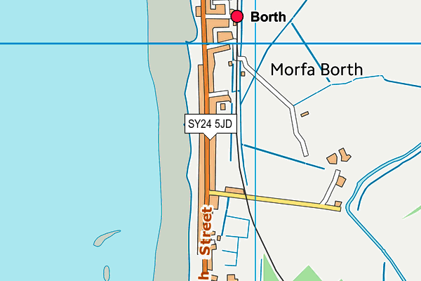 SY24 5JD map - OS VectorMap District (Ordnance Survey) SY24 5JD map - OS VectorMap District (Ordnance Survey)