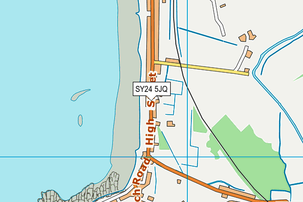 SY24 5JQ map - OS VectorMap District (Ordnance Survey) SY24 5JQ map - OS VectorMap District (Ordnance Survey)