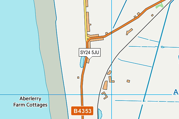 SY24 5JU map - OS VectorMap District (Ordnance Survey) SY24 5JU map - OS VectorMap District (Ordnance Survey)