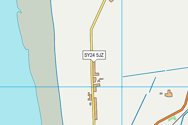 SY24 5JZ map - OS VectorMap District (Ordnance Survey) SY24 5JZ map - OS VectorMap District (Ordnance Survey)