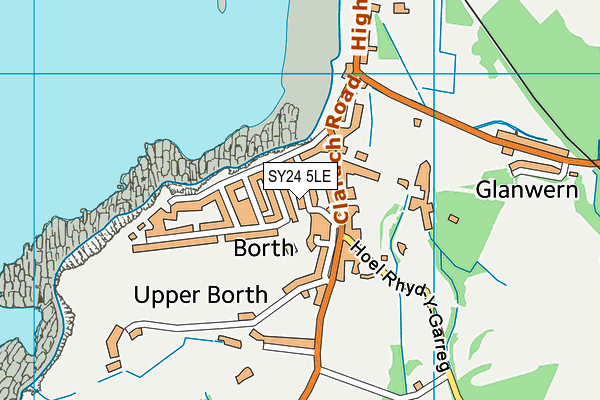 SY24 5LE map - OS VectorMap District (Ordnance Survey) SY24 5LE map - OS VectorMap District (Ordnance Survey)