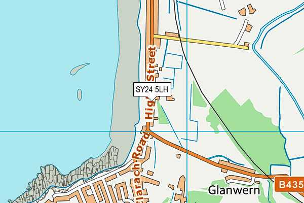 SY24 5LH map - OS VectorMap District (Ordnance Survey) SY24 5LH map - OS VectorMap District (Ordnance Survey)