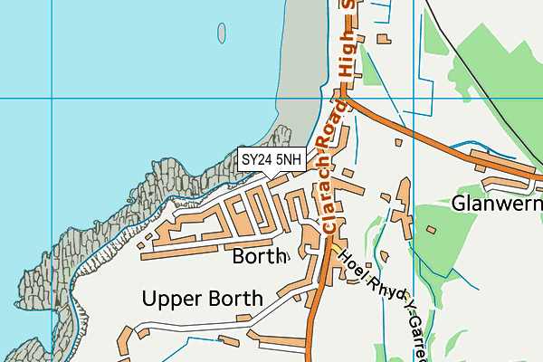 SY24 5NH map - OS VectorMap District (Ordnance Survey)